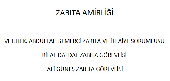 Zabıta Amirliği